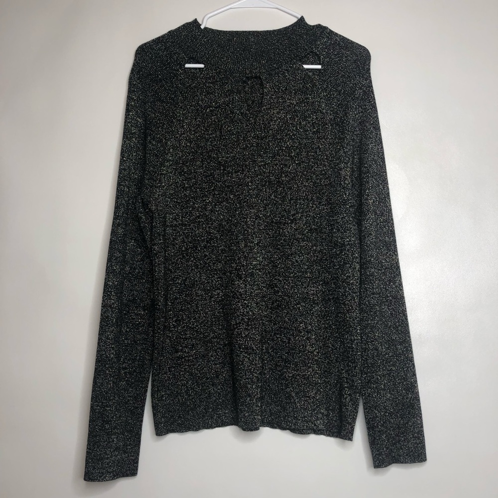 Jones New York sweater shirt black size XL